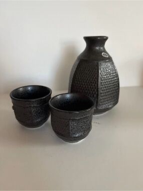 Japanese ceramic sake set new
